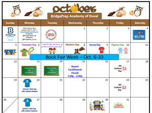 ✨October 2025 Activity Calendar ✨